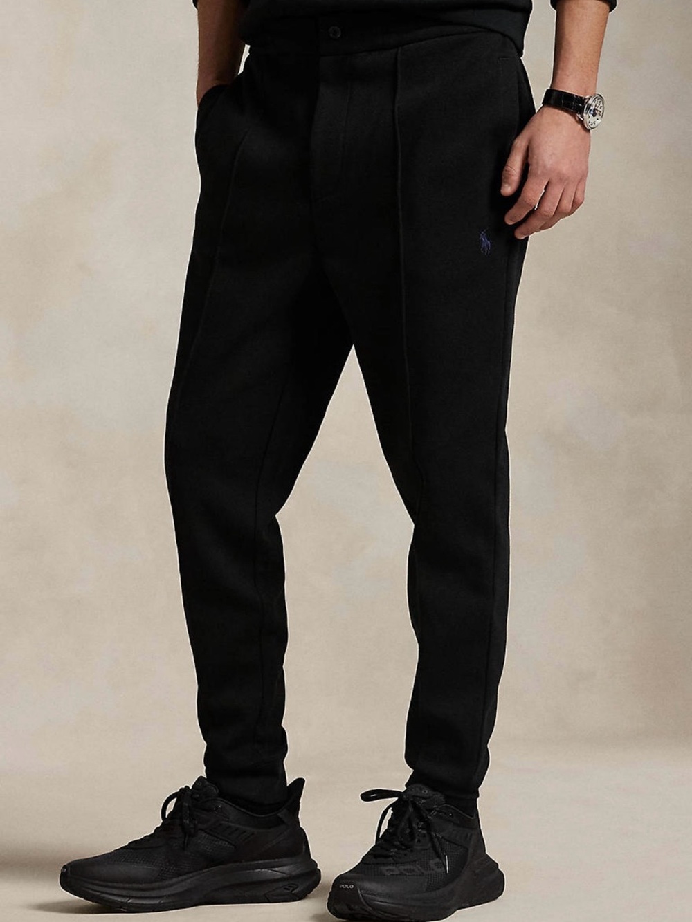 Polo Ralph Lauren Men’s Black Jogger Pants Size M Cotton Blend Pony Logo NWT